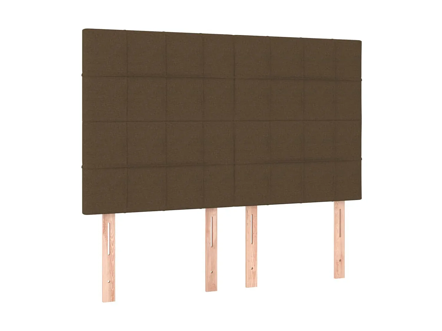 Stoff Kopfteil Dunkelbraun Verstellbar