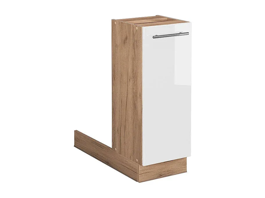 Moderne Hochglanz Kücheninsel in Dunkelblau