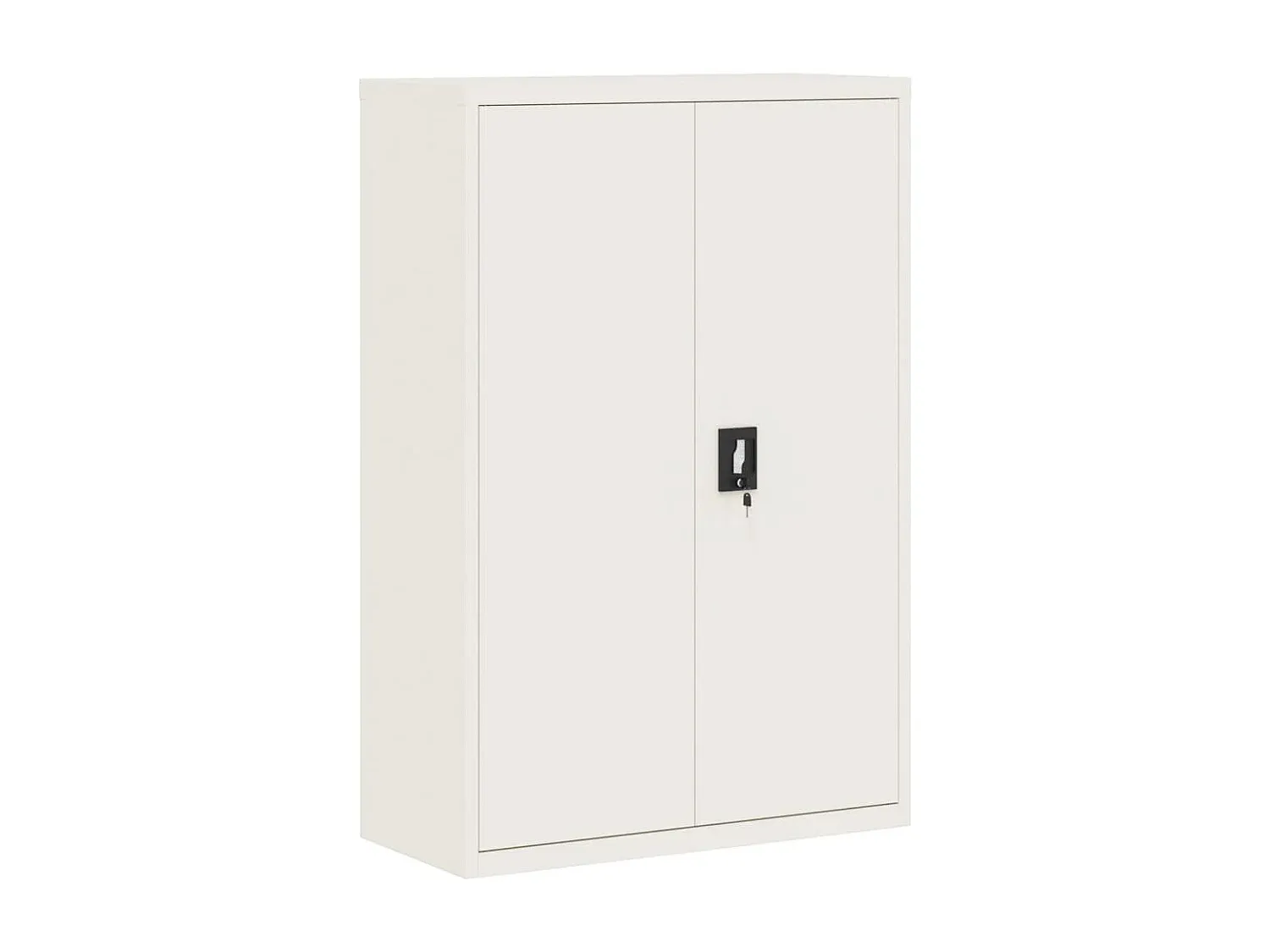 Moderner Büroschrank aus Stahl in Weiß