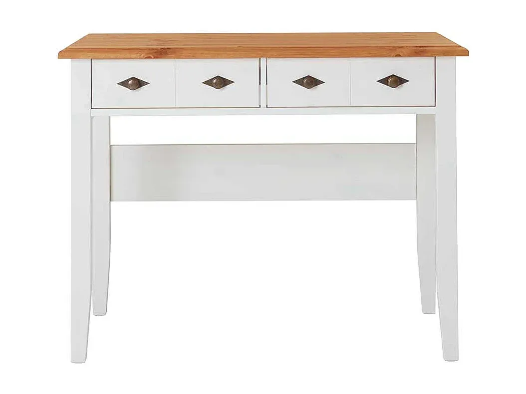 Moderner Schreibtisch in Holzoptik mit Weiß