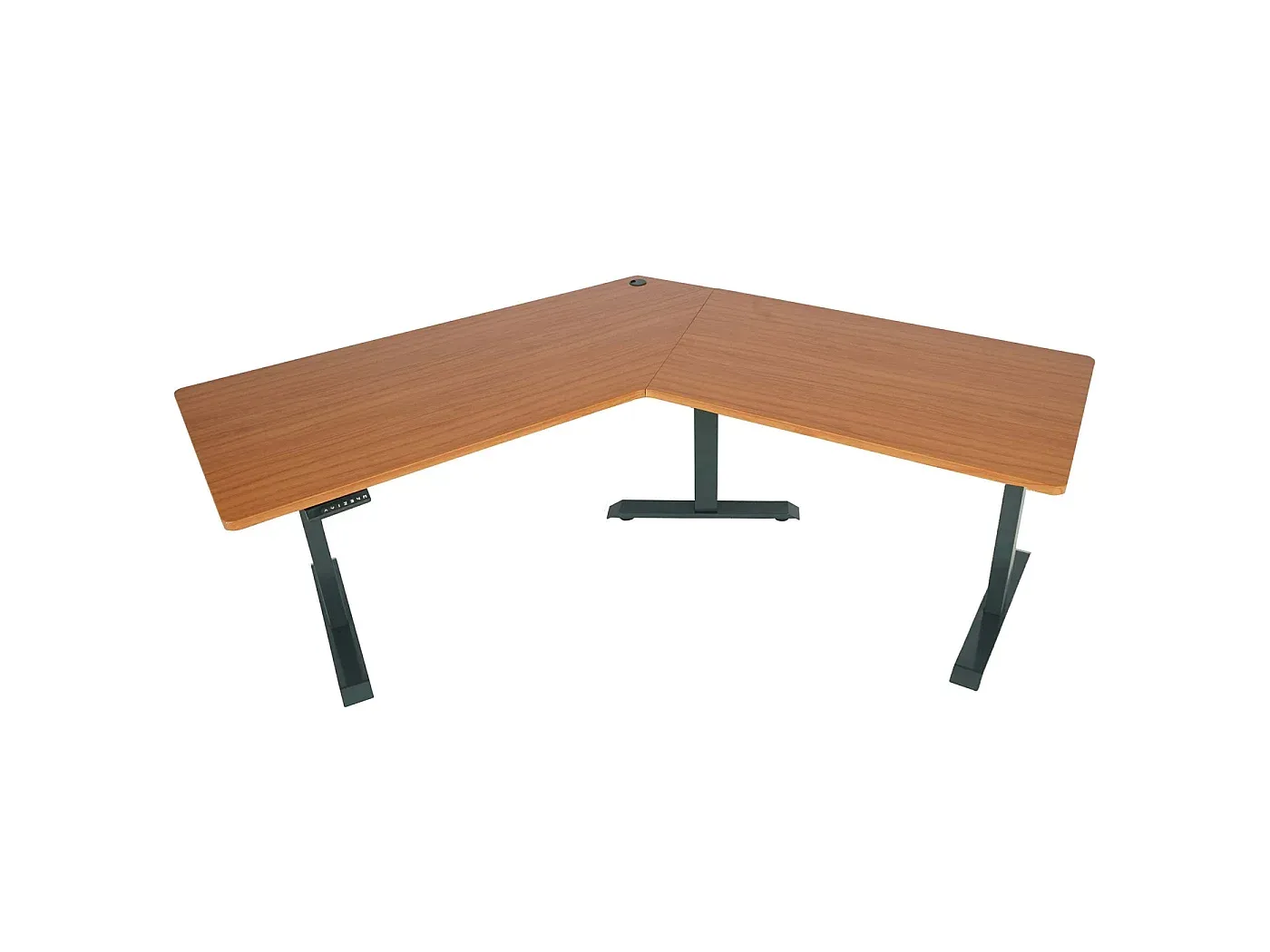 Moderner Schreibtisch aus Holz in Anthrazit-Grau