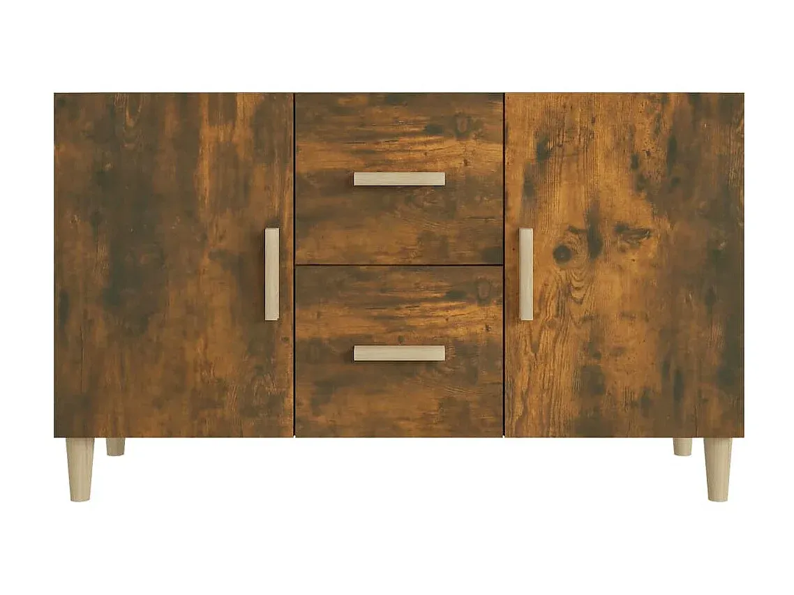 Moderne Sideboard in Räuchereiche Holzoptik 100x36x60 cm