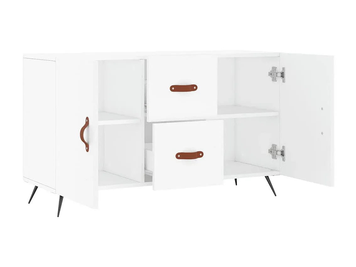 Elegantes Sideboard in Weiß, 100x36x60 cm