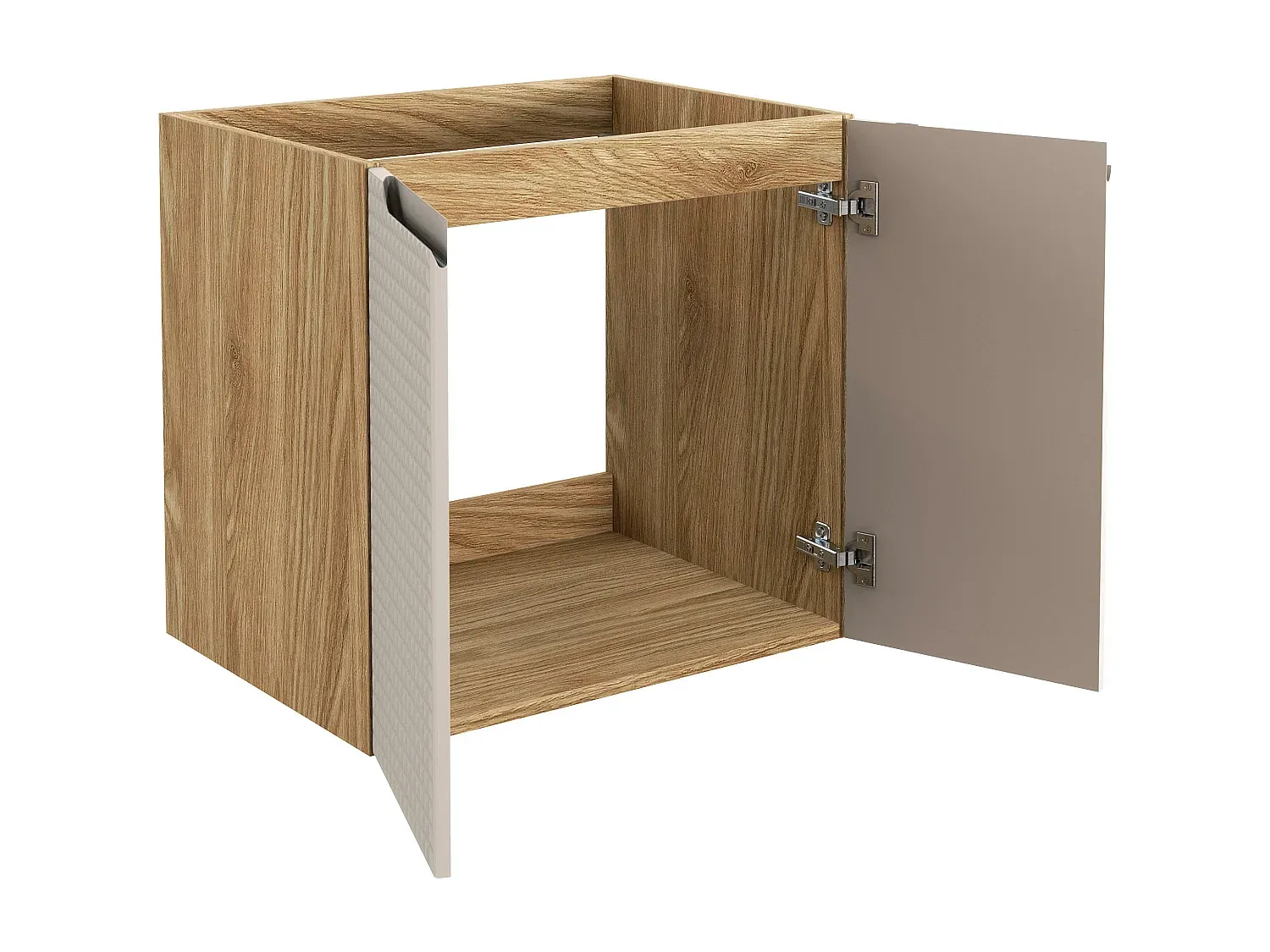 Unterschrank für Waschbecken, 60x46x57 cm, Beige