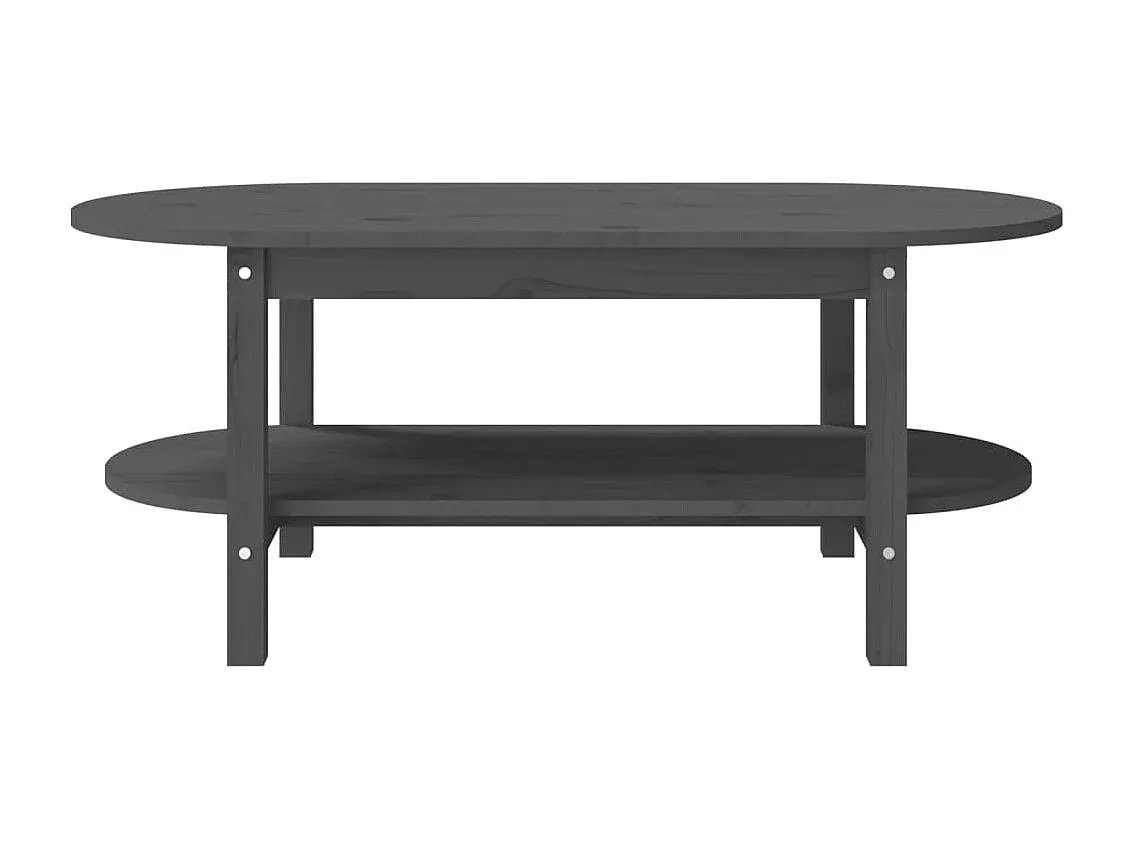 Moderner Wohnzimmertisch aus Massivholz in Grau