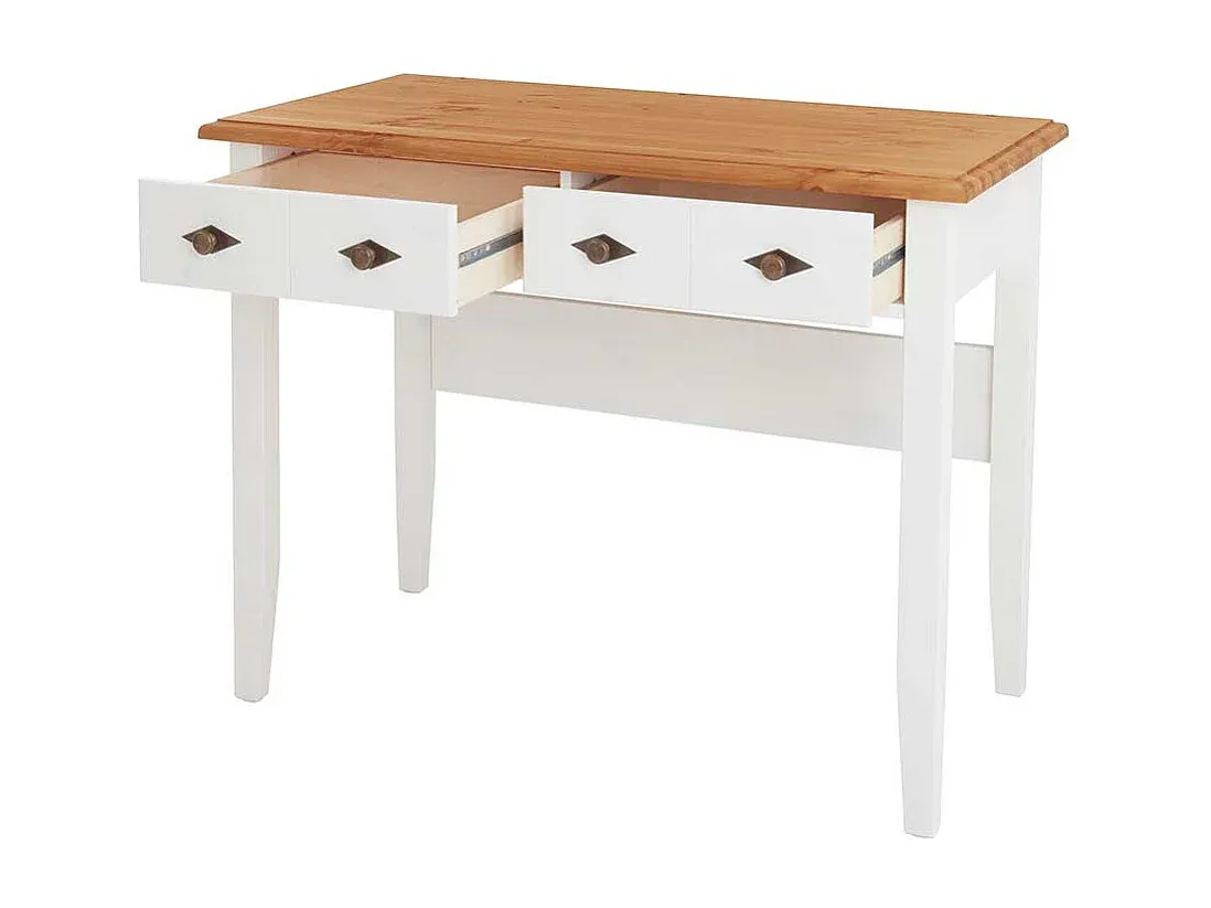 Moderner Schreibtisch in Holzoptik mit Weiß