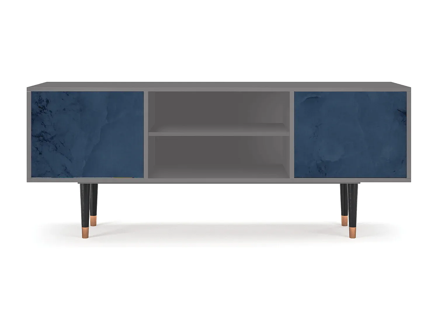 Moderner TV-Schrank in Grau mit großzügigem Stauraum