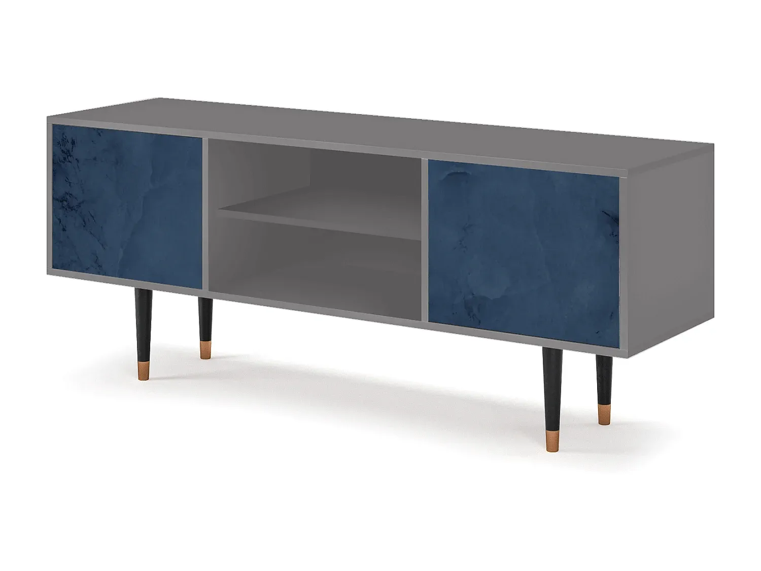 Moderner TV-Schrank in Grau mit großzügigem Stauraum