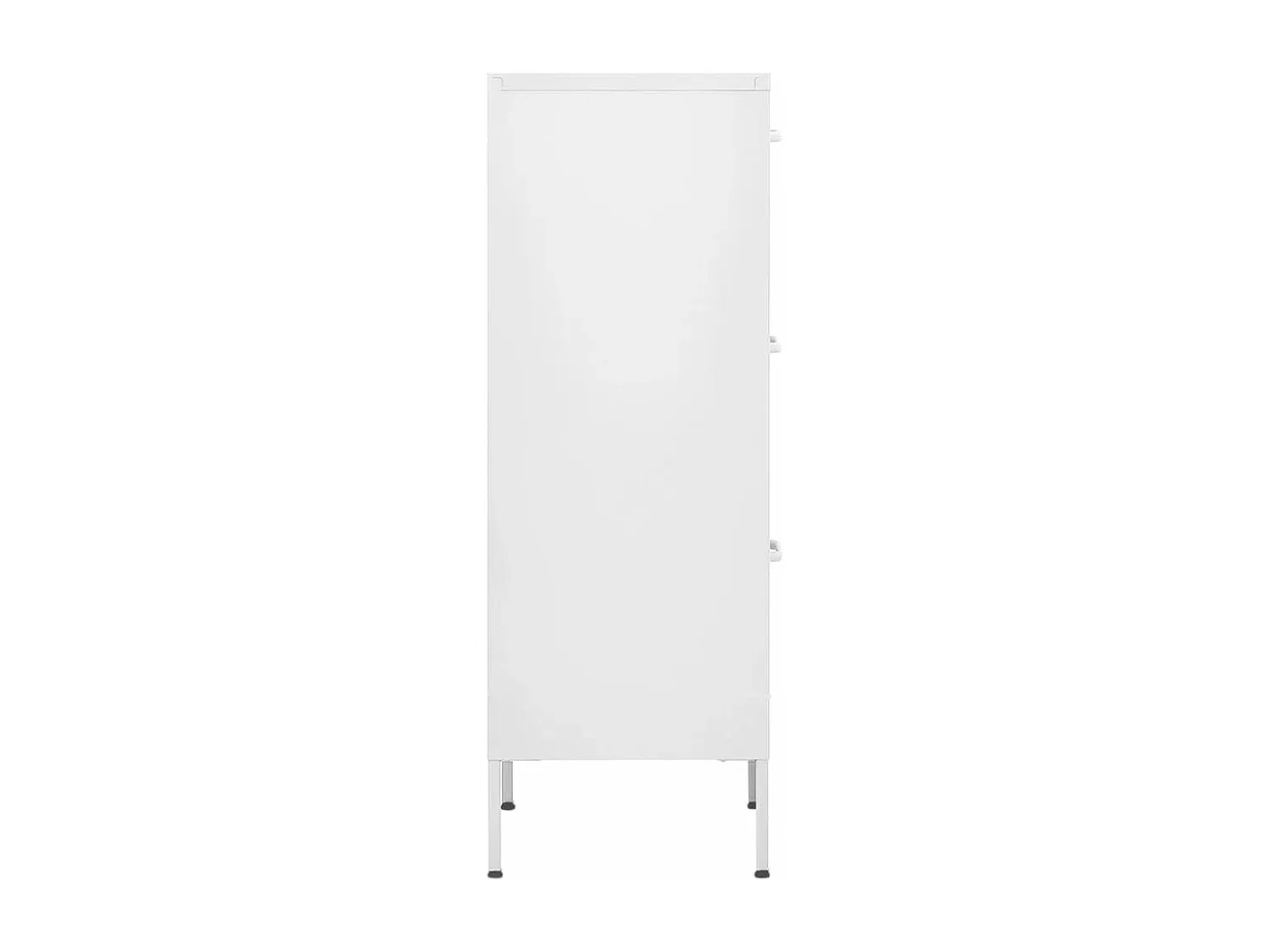 Metallschrank Weiß mit Einlegeböden 42,5x35x101,5 cm