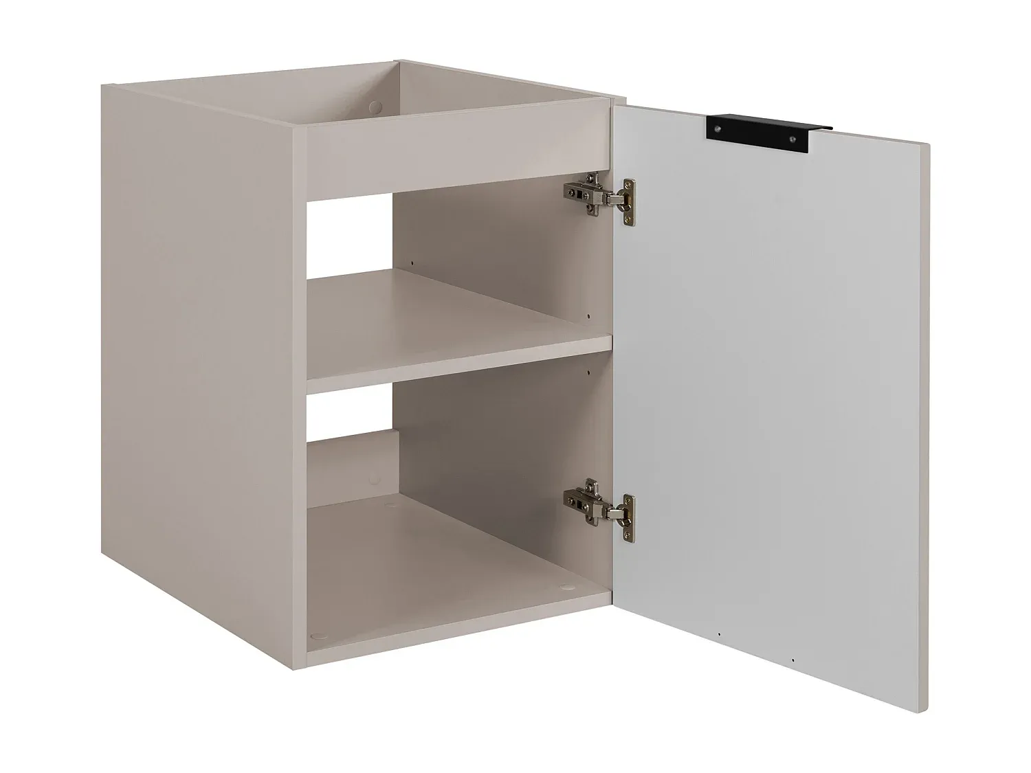 Moderne Badezimmerkommode mit Stauraum, Kaschmir, 40 x 57 x 46 cm