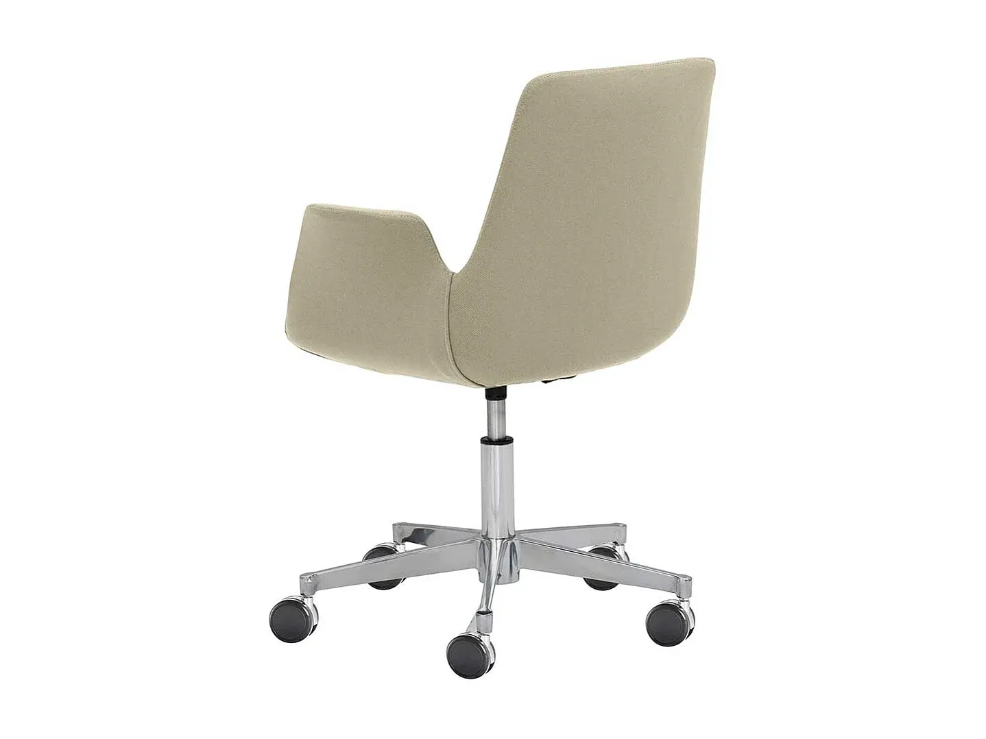 Ergonomischer Bürostuhl mit Metallgestell in Taupe