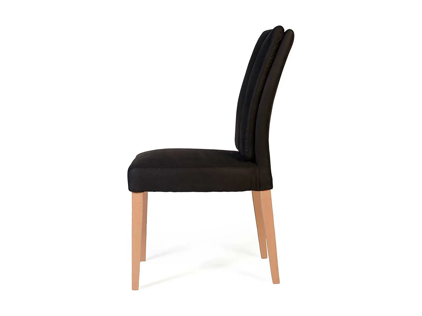 Moderner Sessel aus Mikrofaser mit massivem Buchenholzgestell in Anthrazit