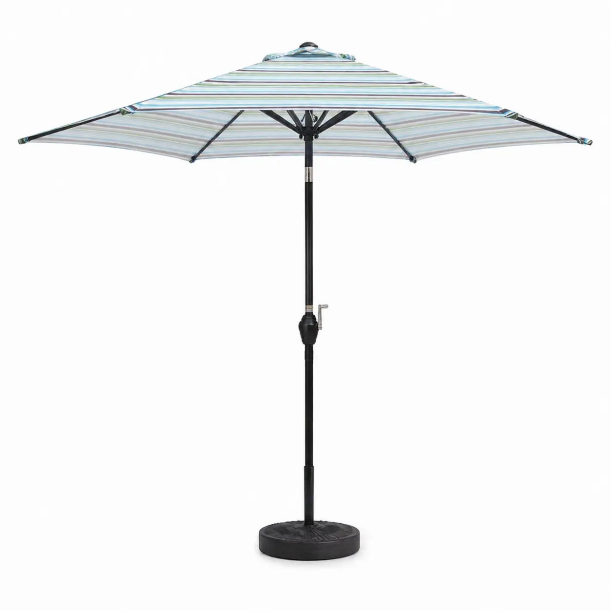 Parasol de Jardin Rond en Métal et Polyester