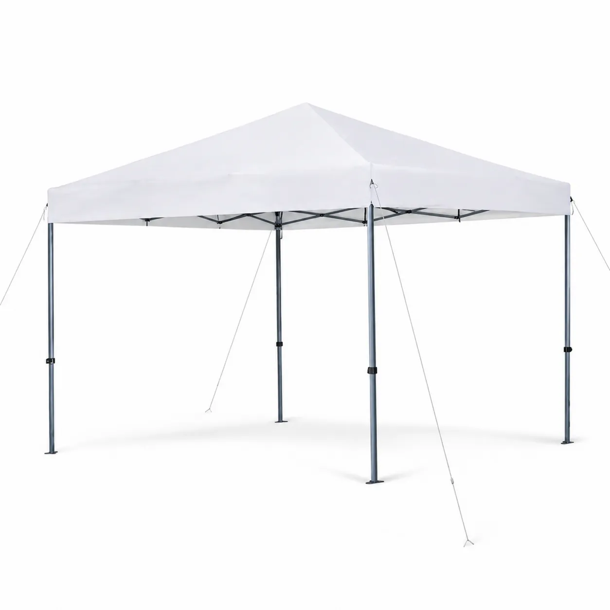 Tente Pliante Extérieure en Polyester Blanc 3x3m