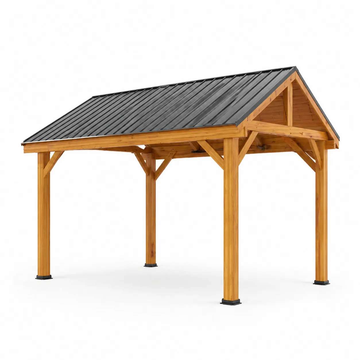 Abri en bois avec toit métallique 300x400 cm