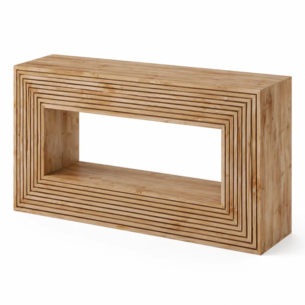 Console en bois naturel 120x40x80 cm
