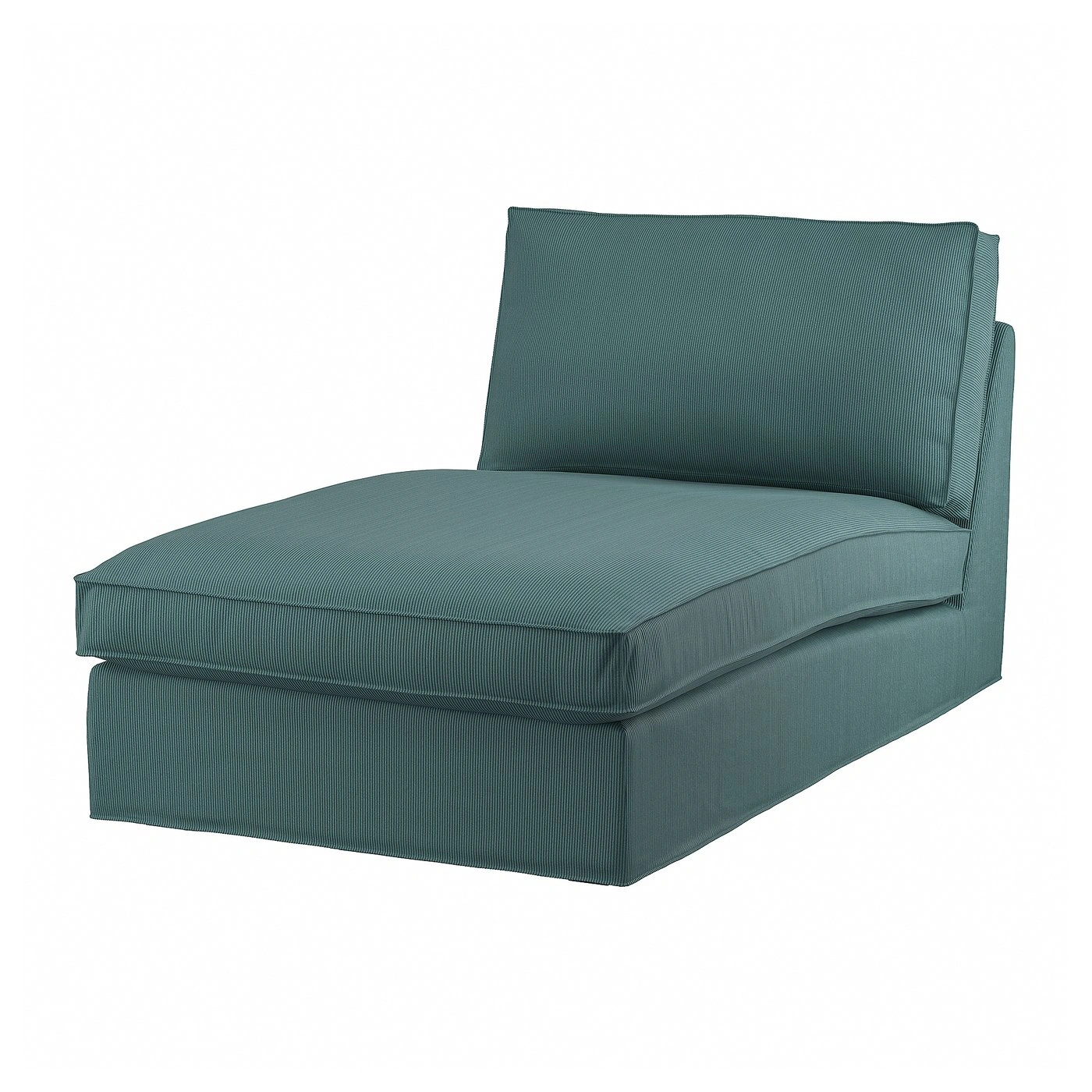 Chaise longue gris-turquesa con asiento amplio-cartlirae
