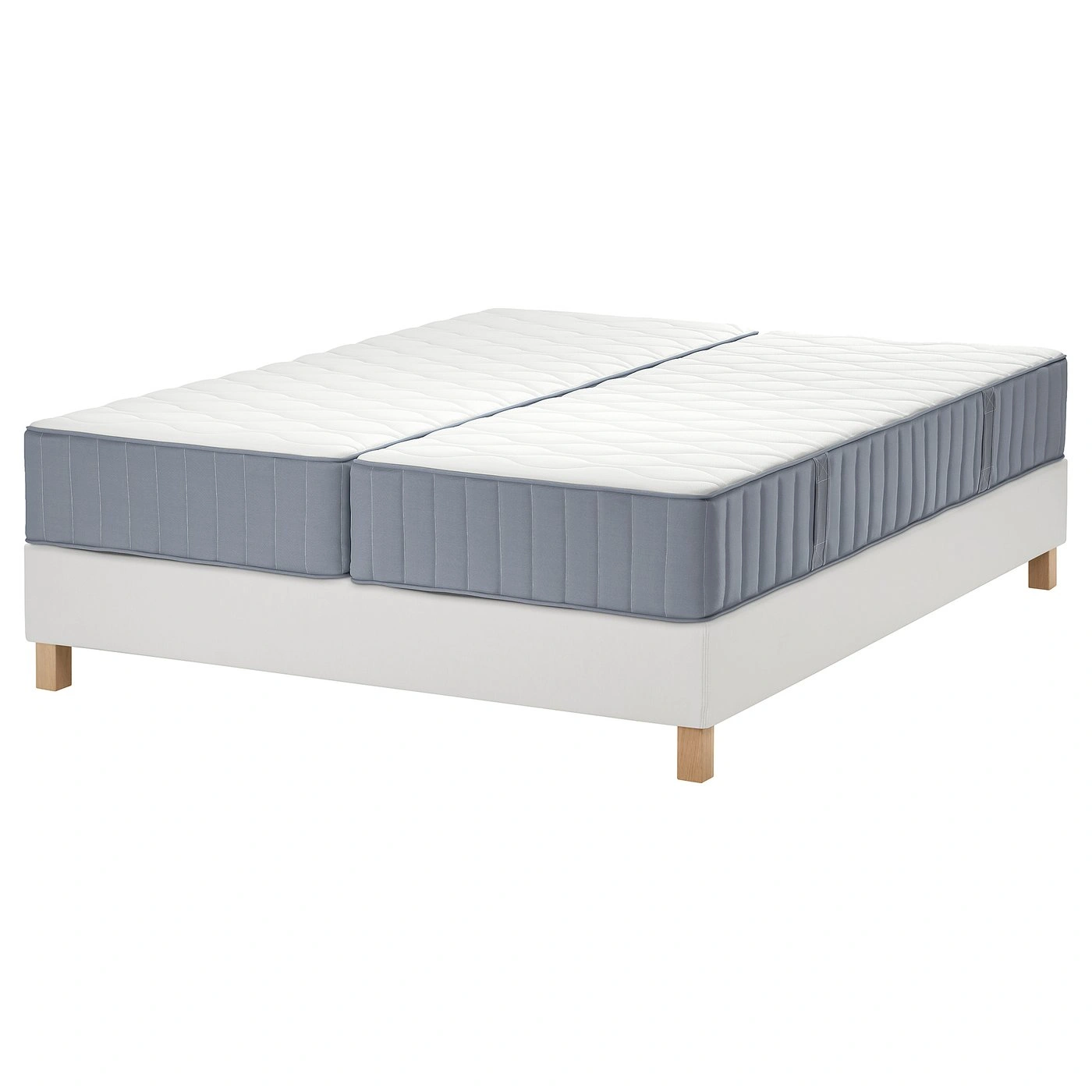 Cama diván azul claro blanca firme extra firme 180x200 cm-cartlirae