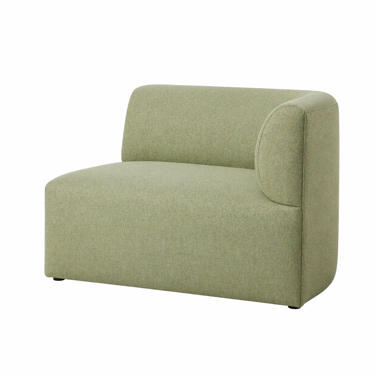 Sofá moderno tapizado de dise?o curvo con respaldo envolvente-nexaglory