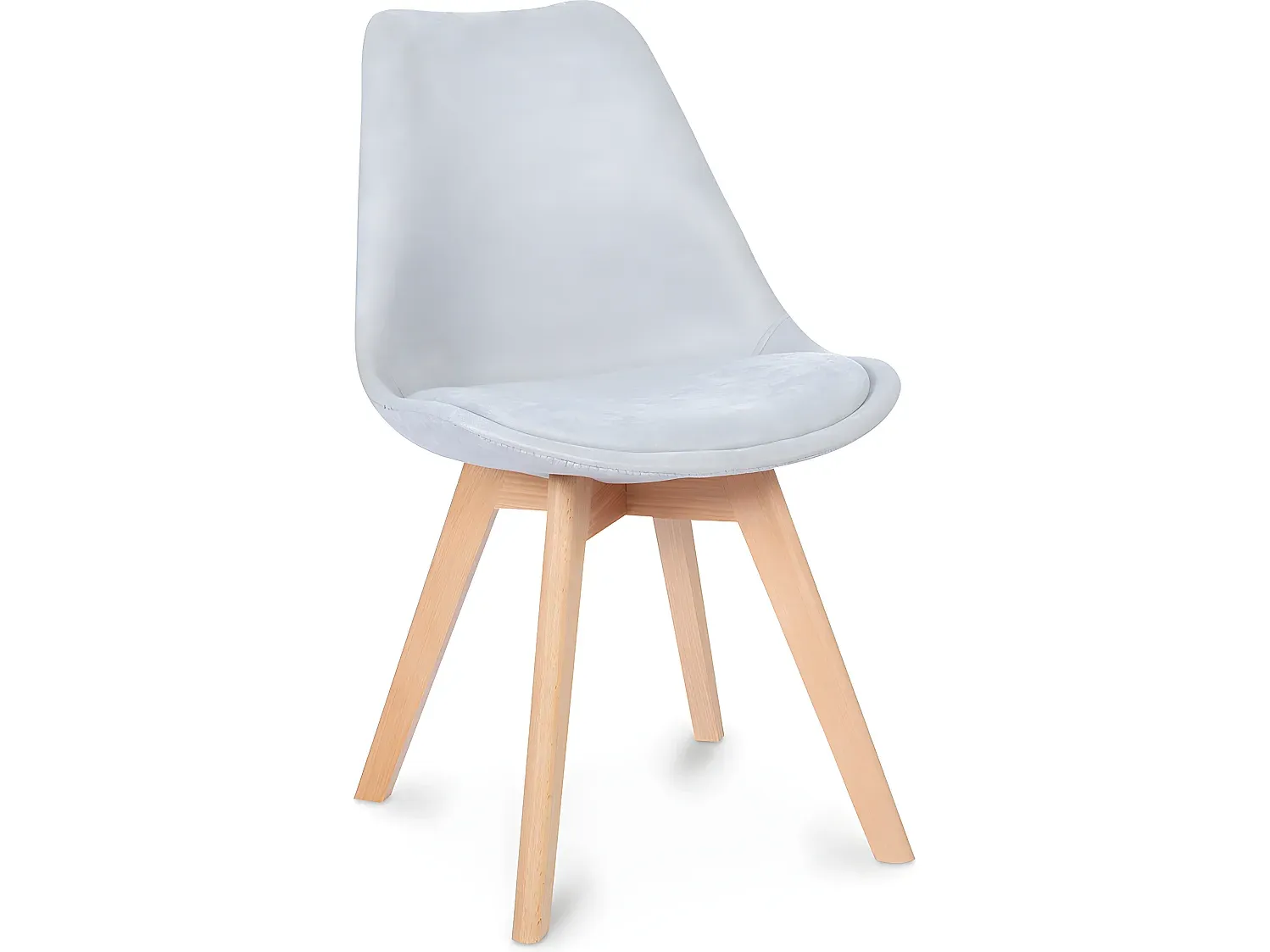 Esszimmerstuhl mit Stoffbezug im skandinavischen Stil