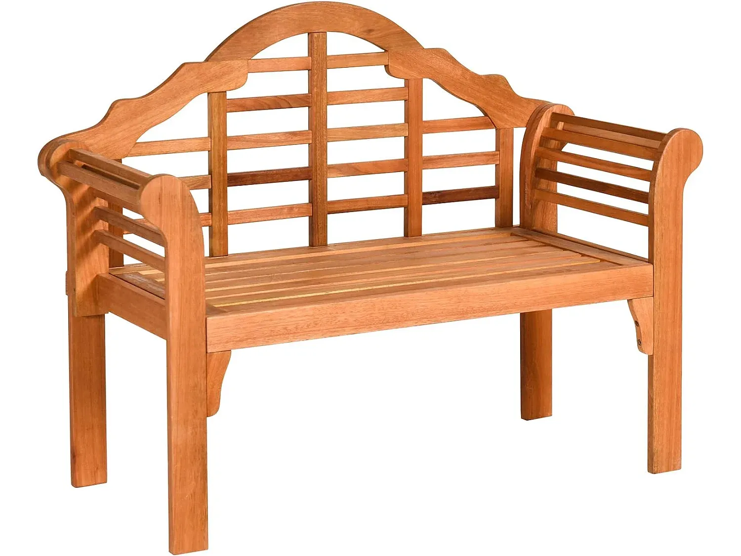 Klappbare Gartenbank aus Holz für den Außenbereich