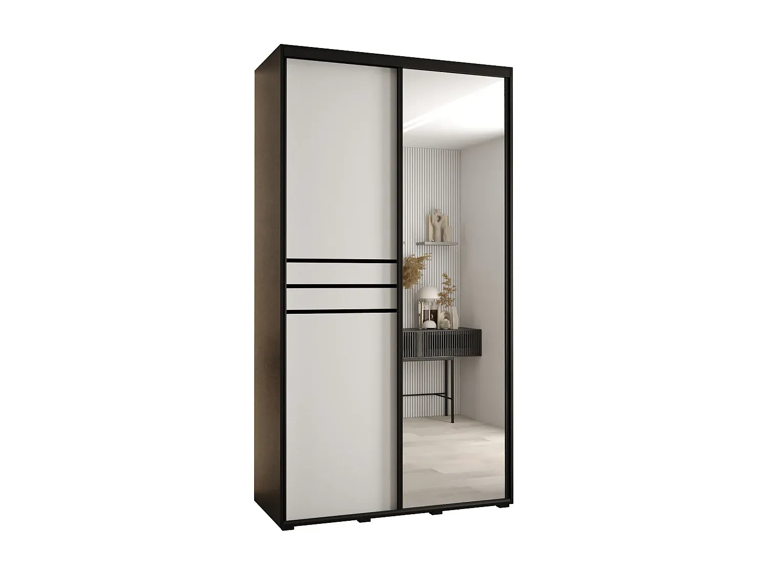 Moderner Kleiderschrank mit Schwebetüren