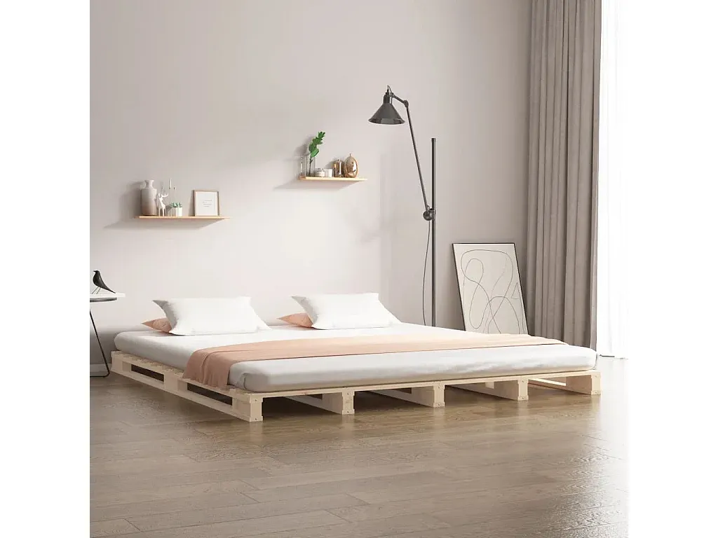 Massivholzbett 120x200 cm aus Kiefernholz