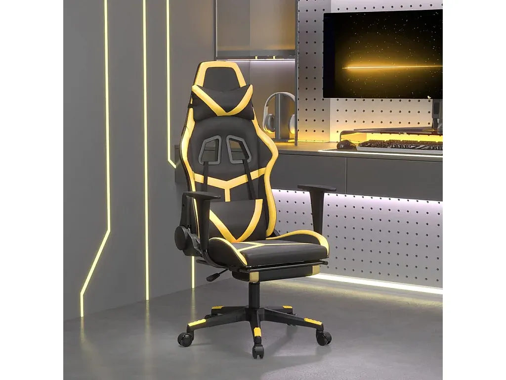 Ergonomischer Bürostuhl mit Massagefunktion und Fußstütze