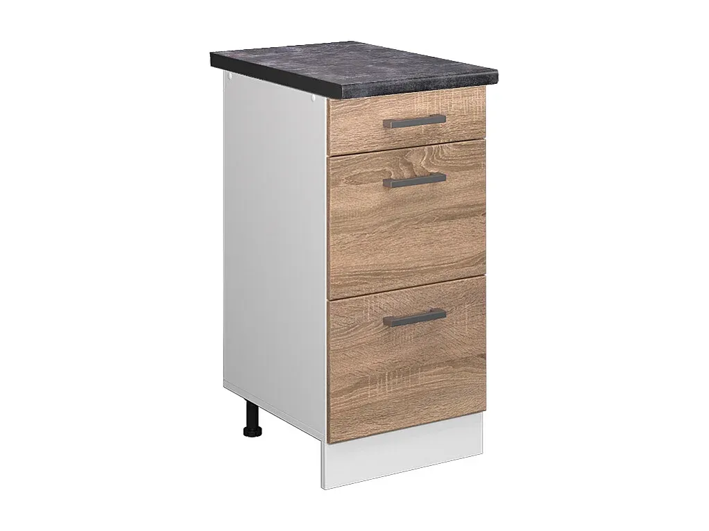 Landhausstil Küchenschrank Anthrazit 40x60x81.6