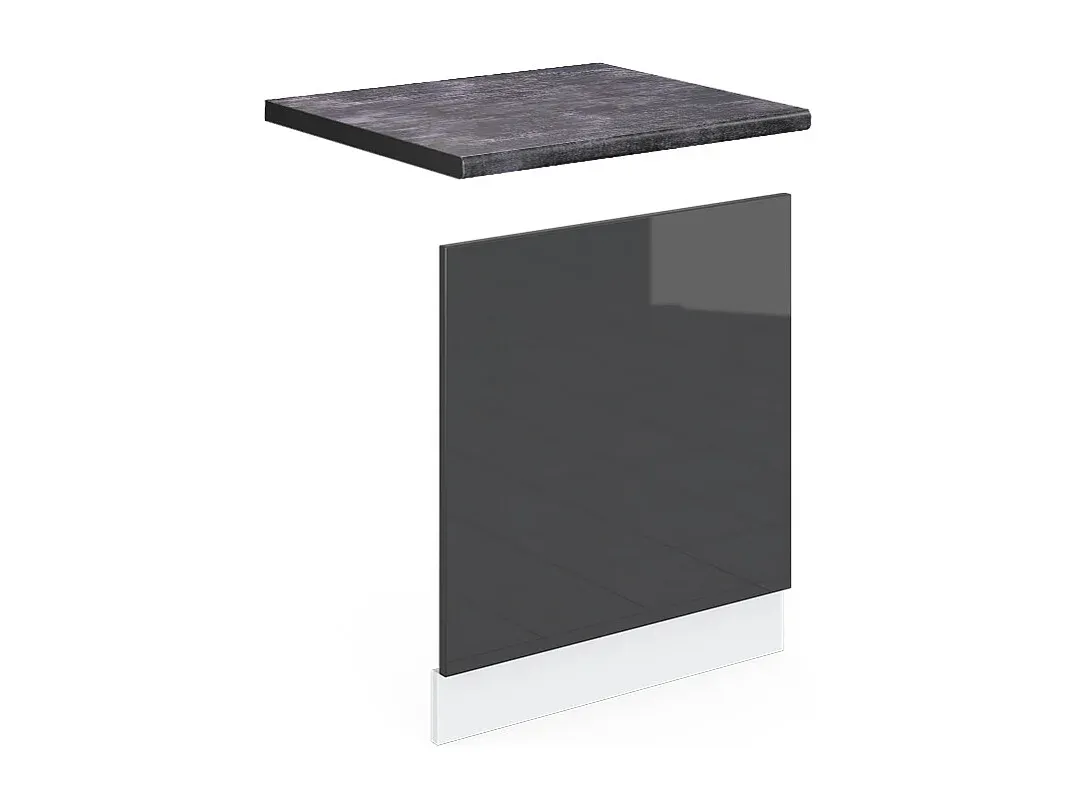 Rustikale weiße Frontblende 60x57,2 cm