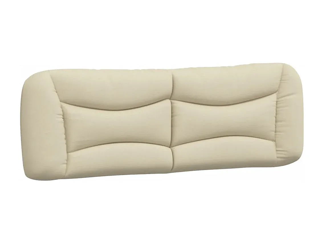 Weiches Kopfteilkissen in Creme, 160 cm