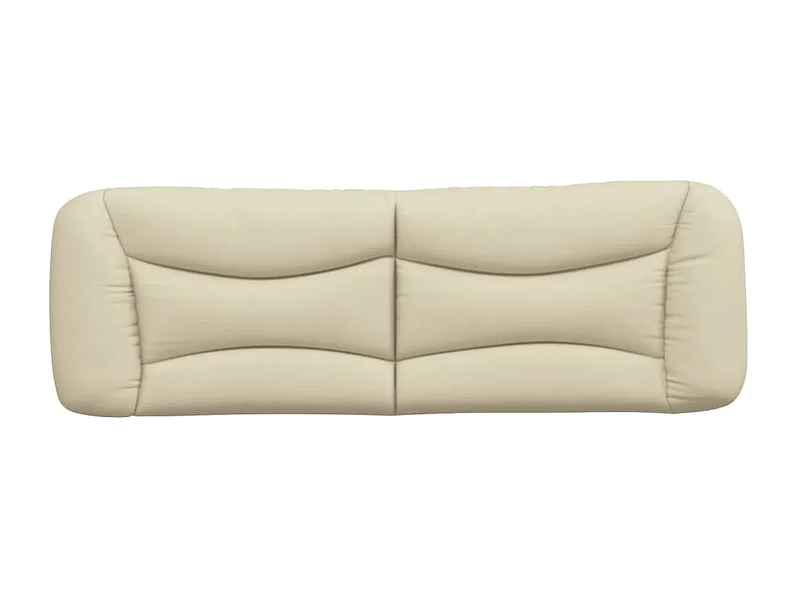 Weiches Kopfteilkissen in Creme, 160 cm
