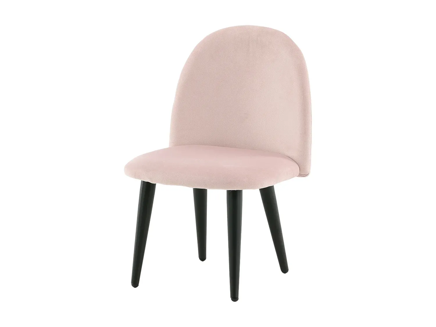 Bequemer Kindersessel aus Samt in Rosa