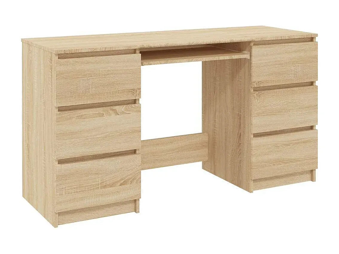 Moderner Holzschreibtisch 140x50x77 cm