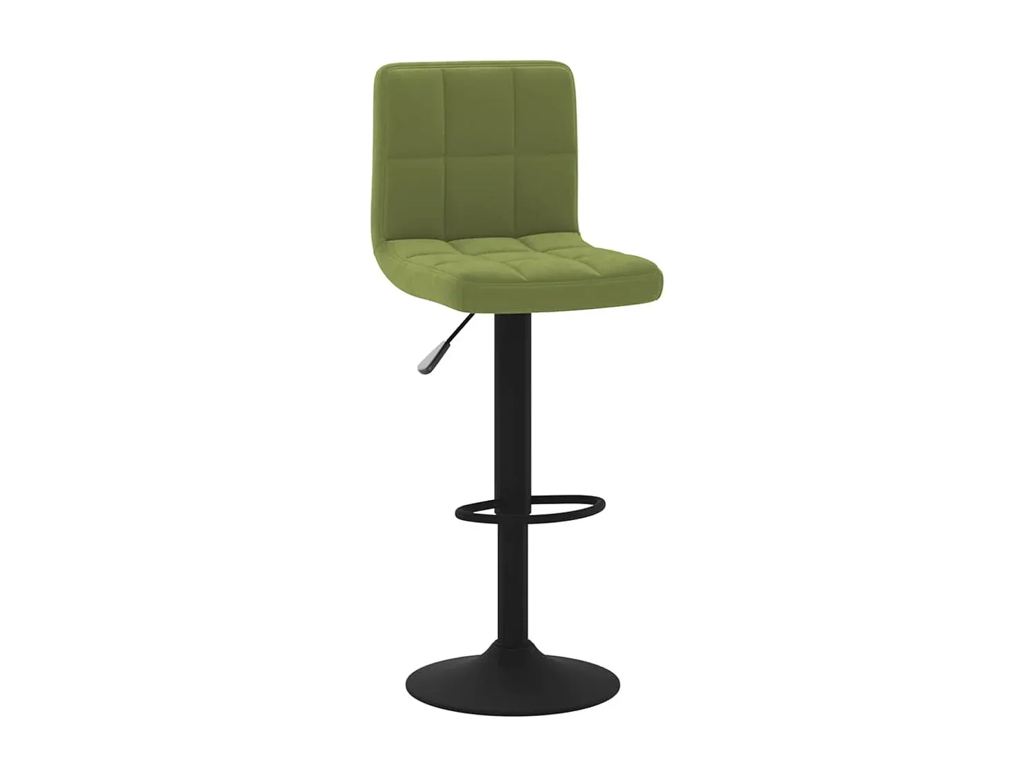 Moderner Samt-Barhocker in Hellgrün