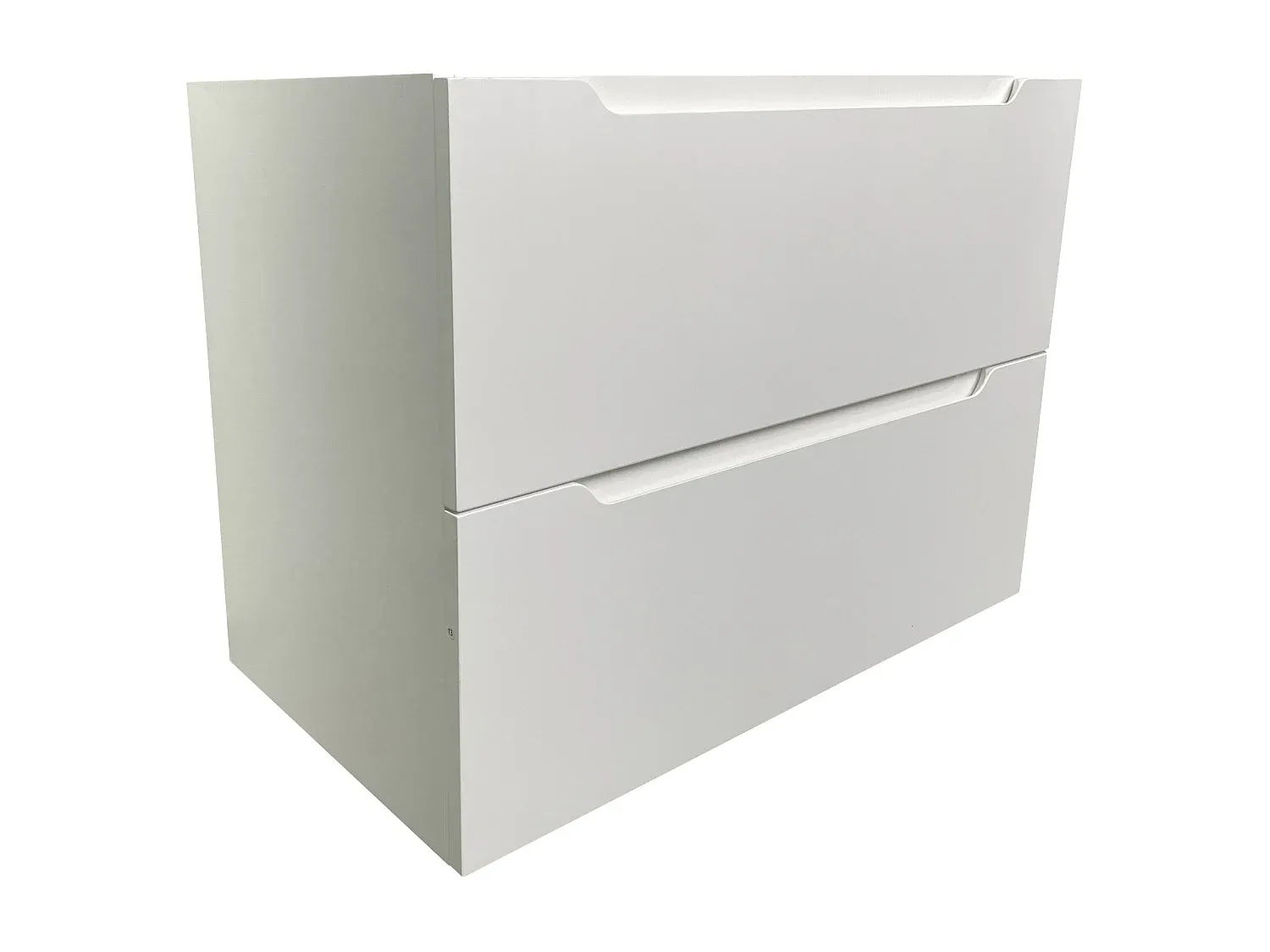 Hängender Waschbeckenunterschrank 80 cm Weiß