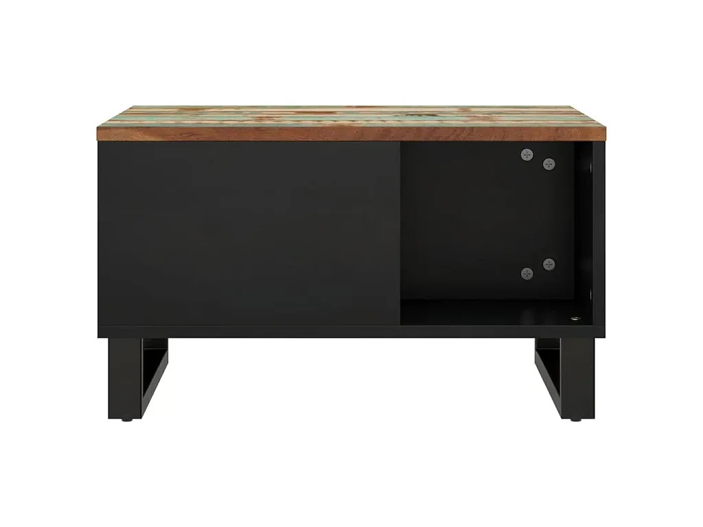 Rechteckiger Couchtisch aus Altholz 60x50x35 cm