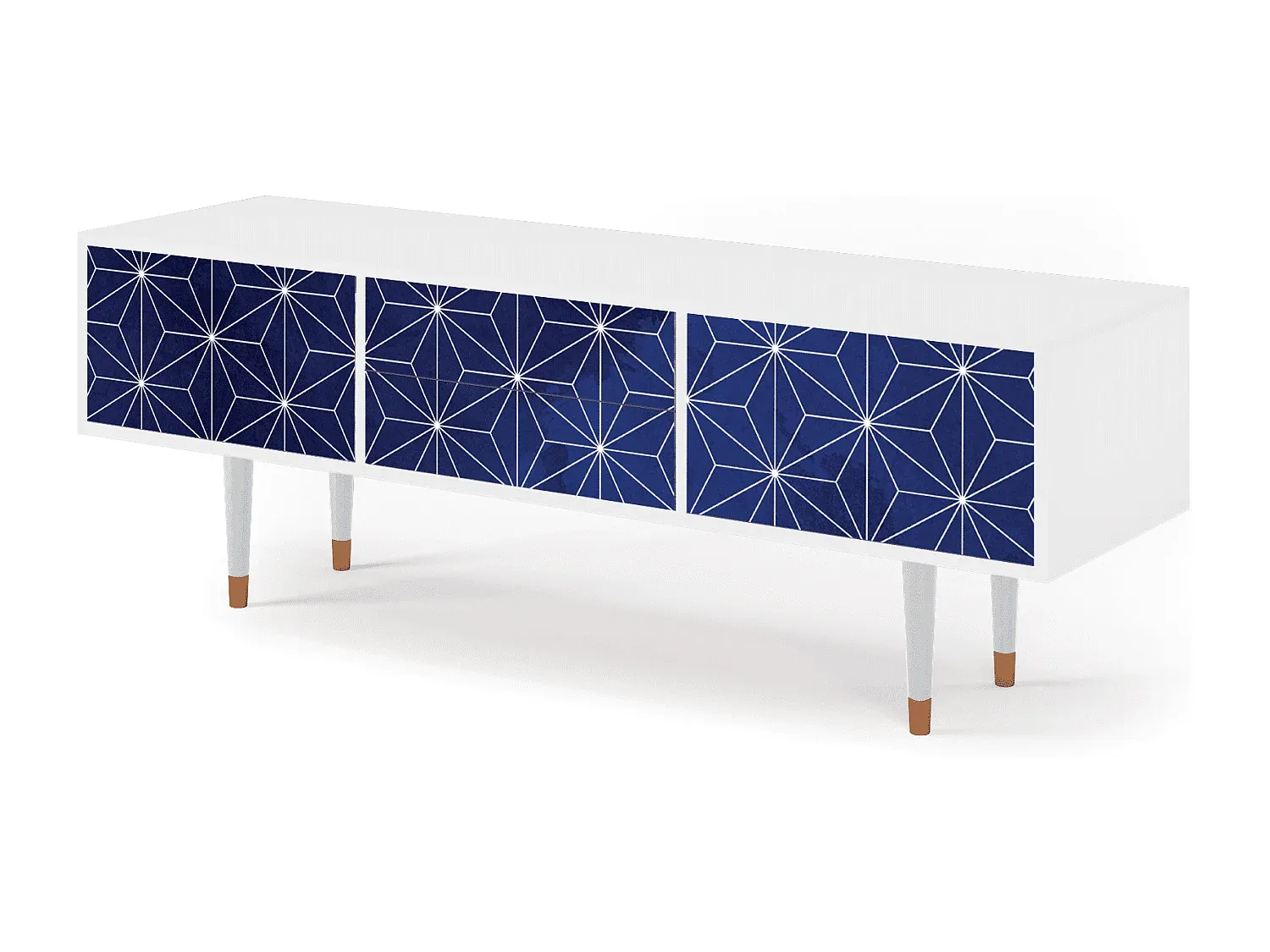 Moderner TV-Schrank, 170x59x48 cm, Weiß