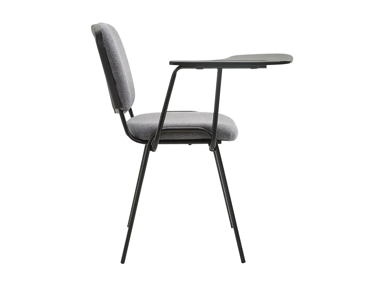 Stoff Konferenzstuhl Set in Grau mit Metallgestell