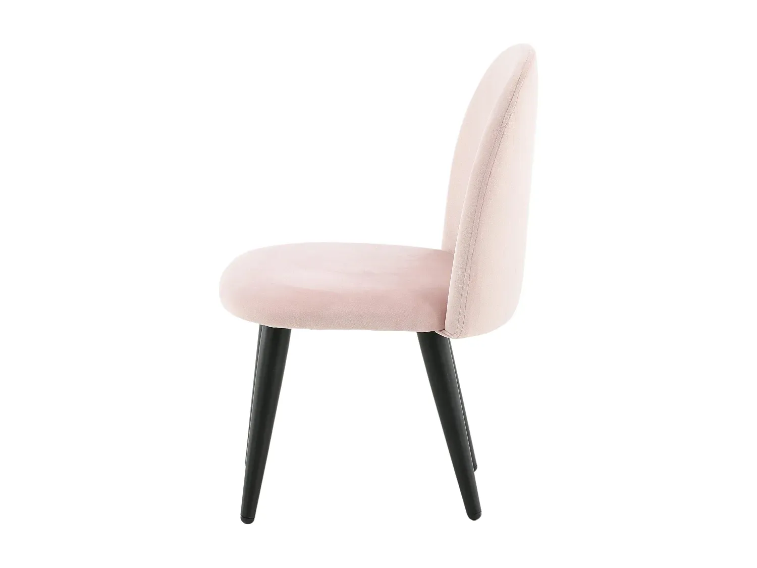 Bequemer Kindersessel aus Samt in Rosa