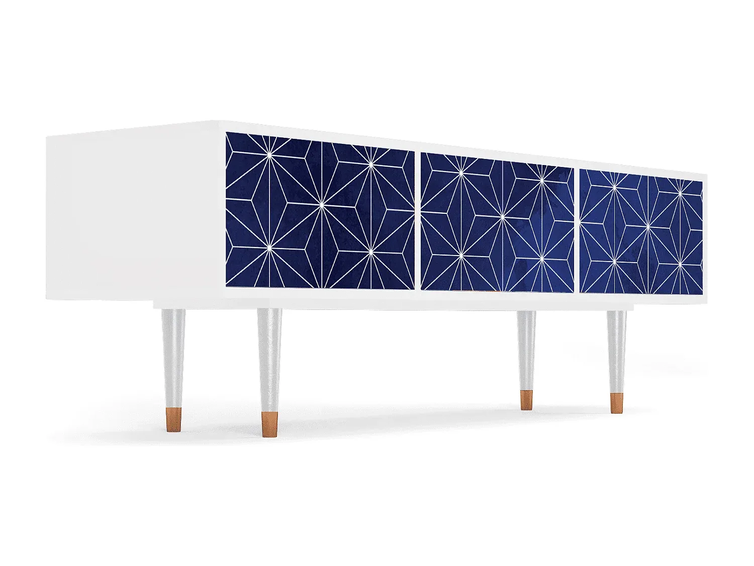 Moderner TV-Schrank, 170x59x48 cm, Weiß