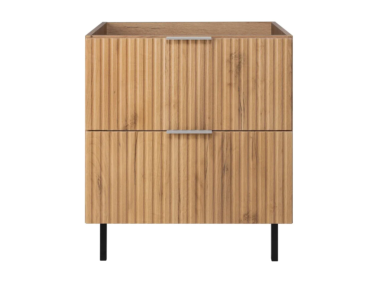 Moderner Unterschrank fürs Badezimmer, Eiche, 60 x 77 x 46 cm