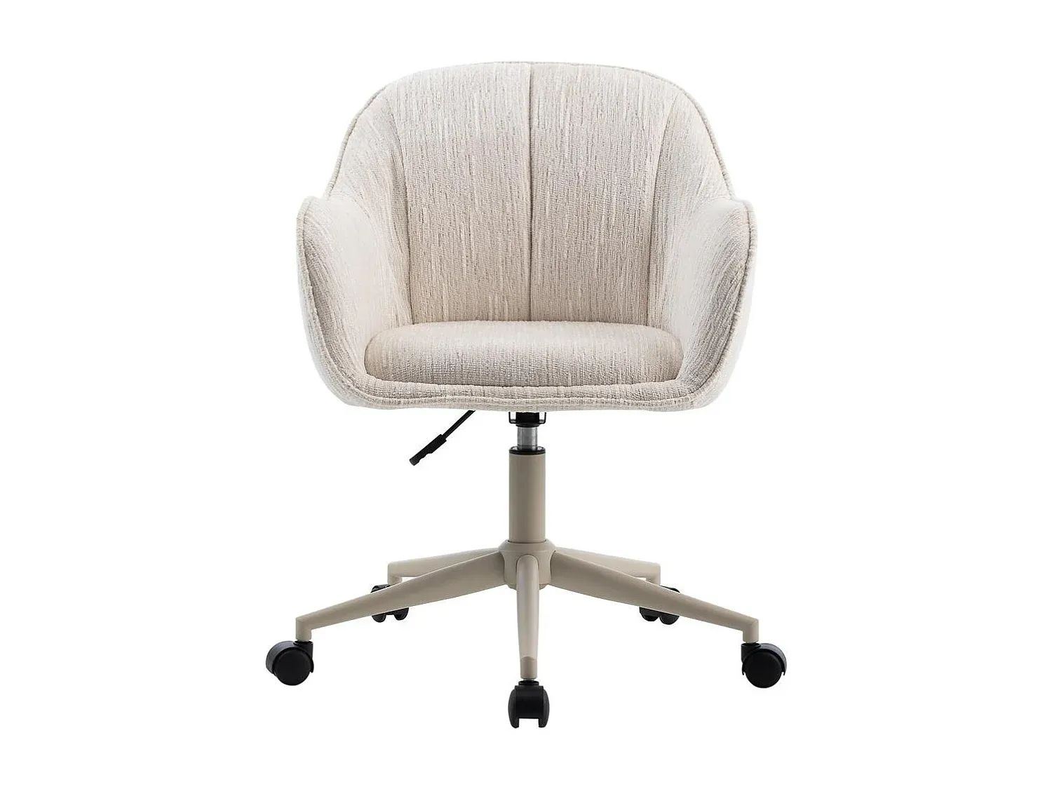 Ergonomischer Bürostuhl verstellbar in Creme