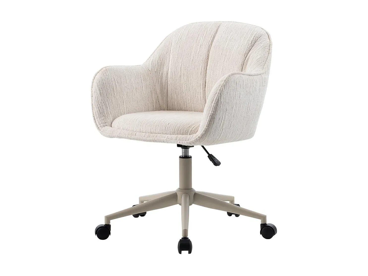 Ergonomischer Bürostuhl verstellbar in Creme