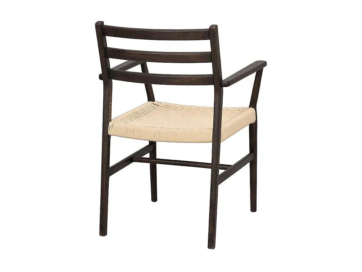 Esszimmerstuhl aus Massivholz mit Armlehnen