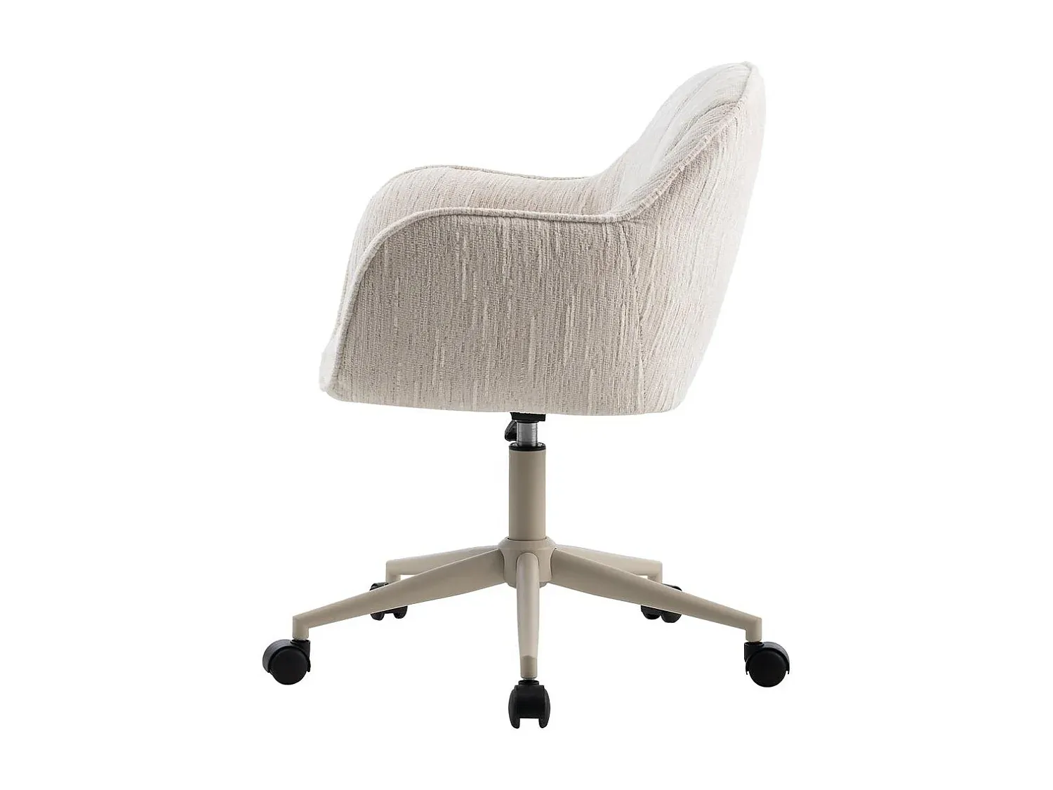 Ergonomischer Bürostuhl verstellbar in Creme