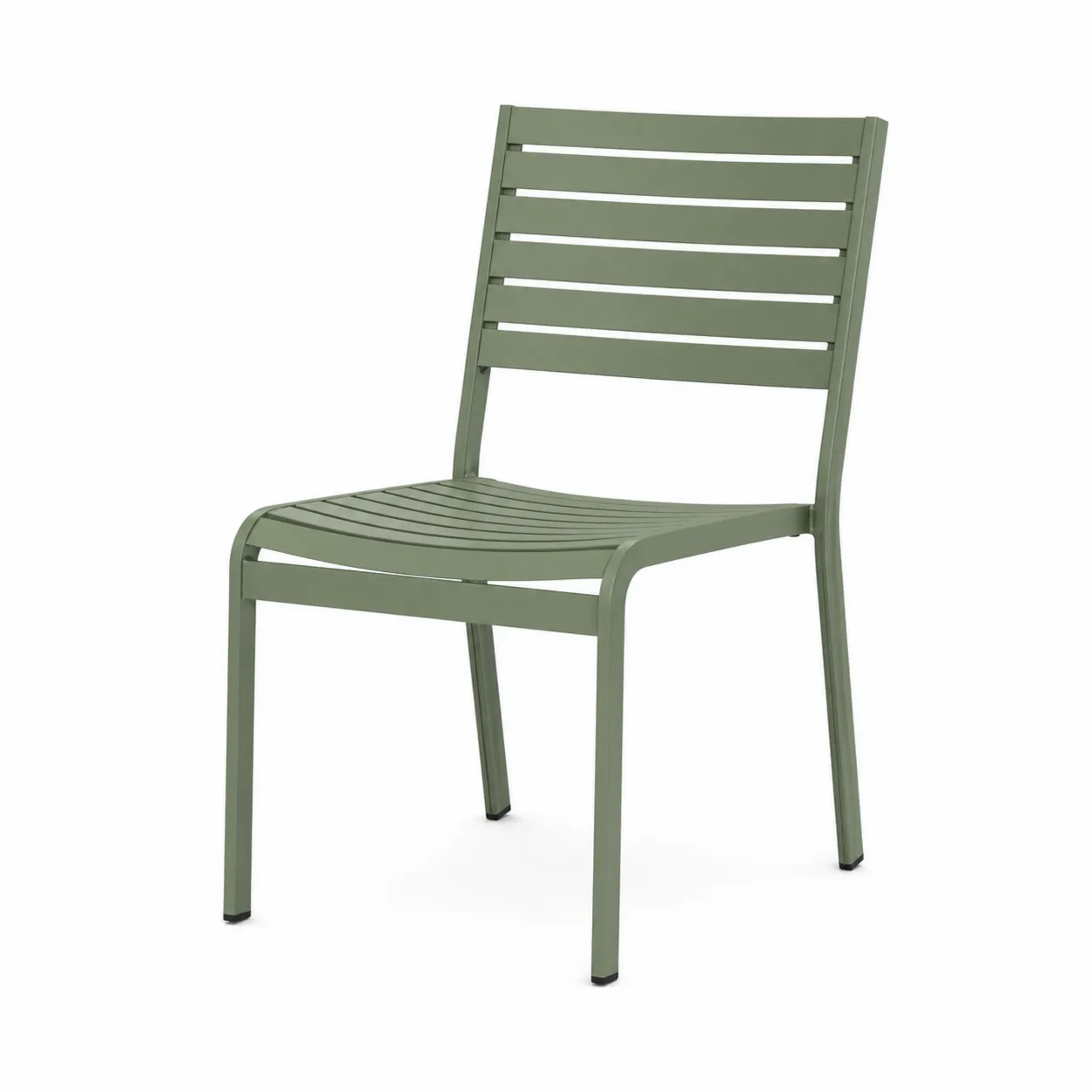 Chaise en métal vert 80 cm x 54 cm x 58 cm