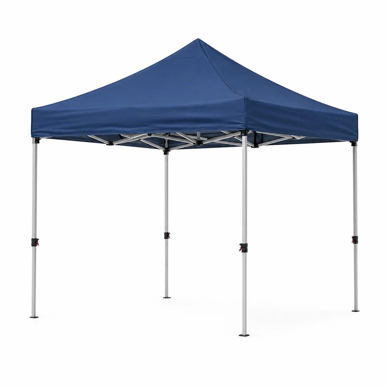 Tente pliante extérieure 3x3m en toile polyester Bleu et cadre aluminium