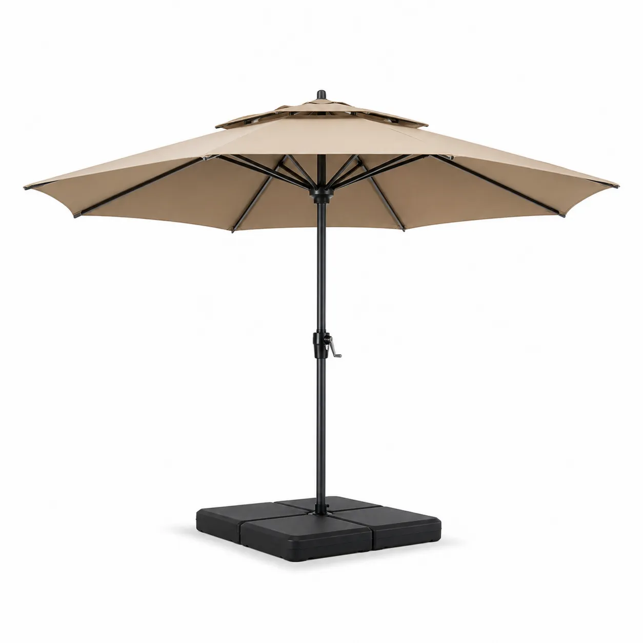 Parasol rond 3m aluminium polyester