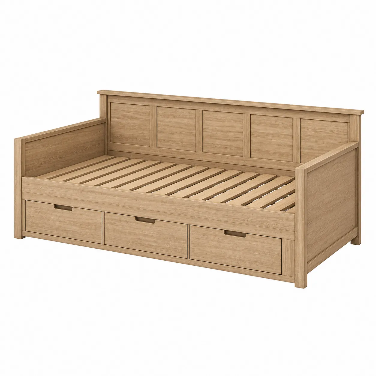 Lit banquette en bois avec 3 tiroirs 200x90 cm